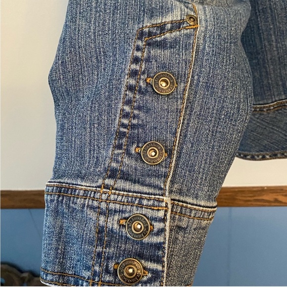 St. John’s Bay Denim Jacket 2X | Stretch Jean Jacket | Classic Blue | Like New - Picture 10 of 11